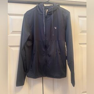Vuori Men’s Sunday Element Jacket Heather Blue NWT Full Zip Hoodie